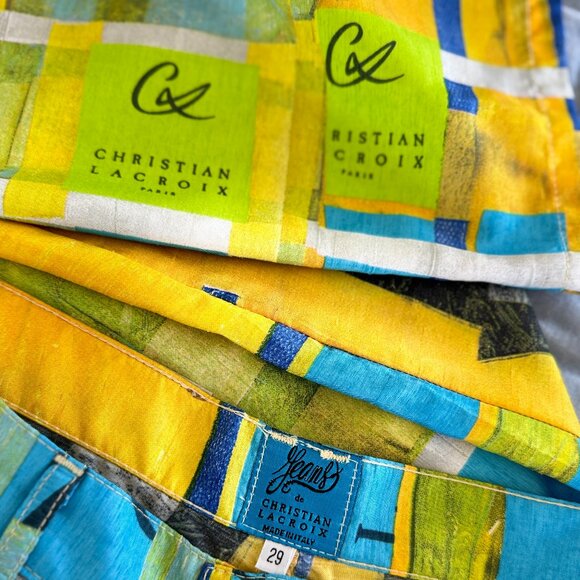 Christian Lacroix  Abstract Print Pant - Picture 2 of 10